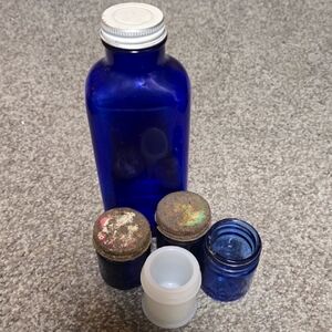 Vintage Glass Bottle Set (5)